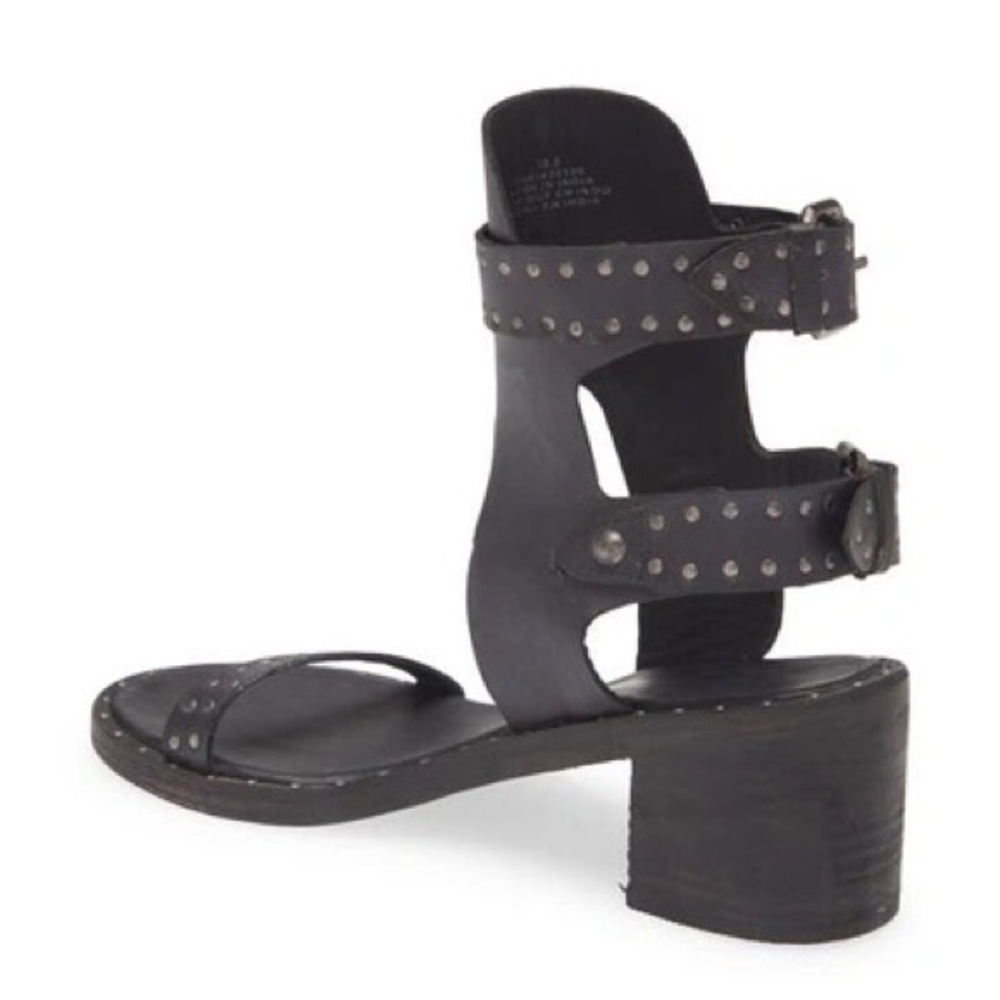 Free People Black Studded Heeled Sandals - Picture 4 of 4